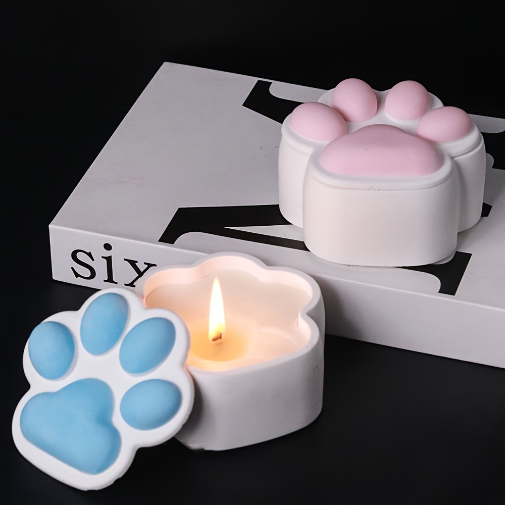 猫の爪型収納ボックスシリコンモールドDIY蓋付きキャンドルジ - Candle Making Jars With Lids のレビューと価格