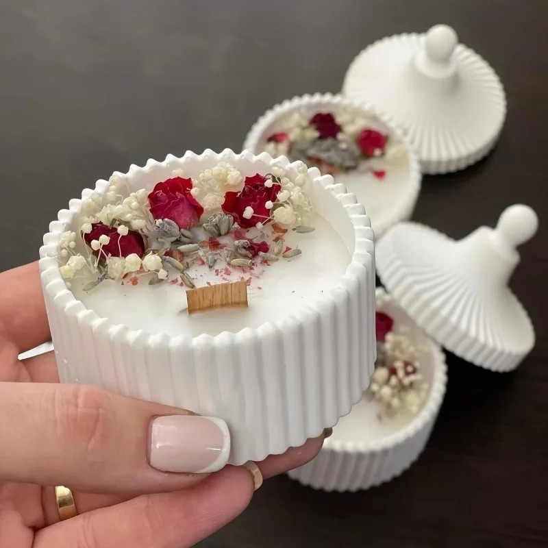 2026年最新モデル 2個入り シリコンキャンドルジャー型  - Candle Making Jars With Lids のレビューと価格