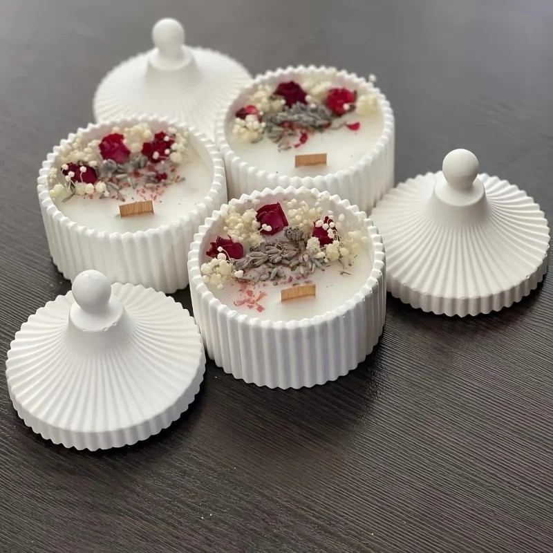 2026年最新モデル 2個入り シリコンキャンドルジャー型  - Candle Making Jars With Lids のレビューと価格
