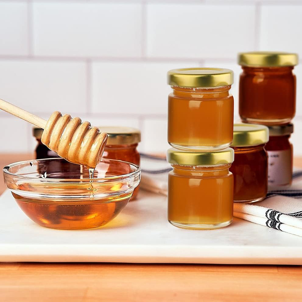 蓋付き小さなガラス瓶、1.5オンスのミニハニージャー、ギフト - Candle Making Jars With Lids のレビューと価格