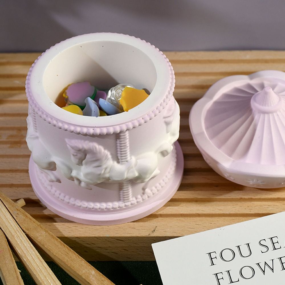 蓋付き回転式収納ボックス型DIYモールド、収納ボックス型円筒 - Candle Making Jars With Lids のレビューと価格