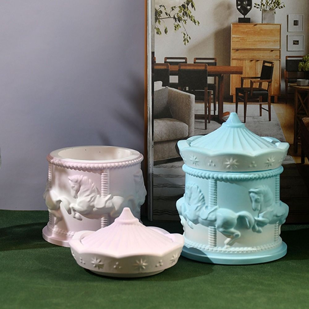 蓋付き回転式収納ボックス型DIYモールド、収納ボックス型円筒 - Candle Making Jars With Lids のレビューと価格