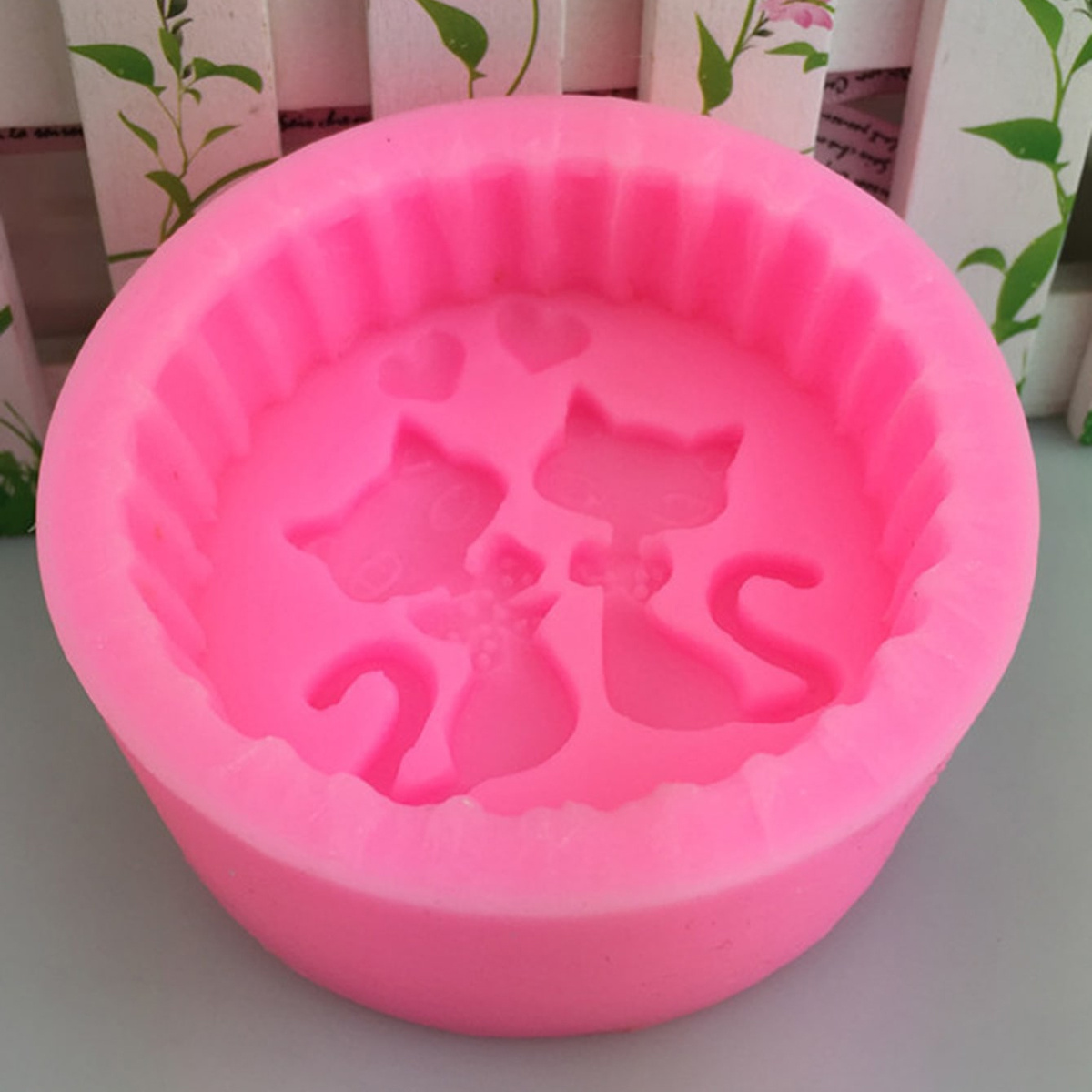 1ピースシリコン製猫型石鹸型 - 丸型DIYキャンドル作成型 - Candle Making Reno のレビューと価格