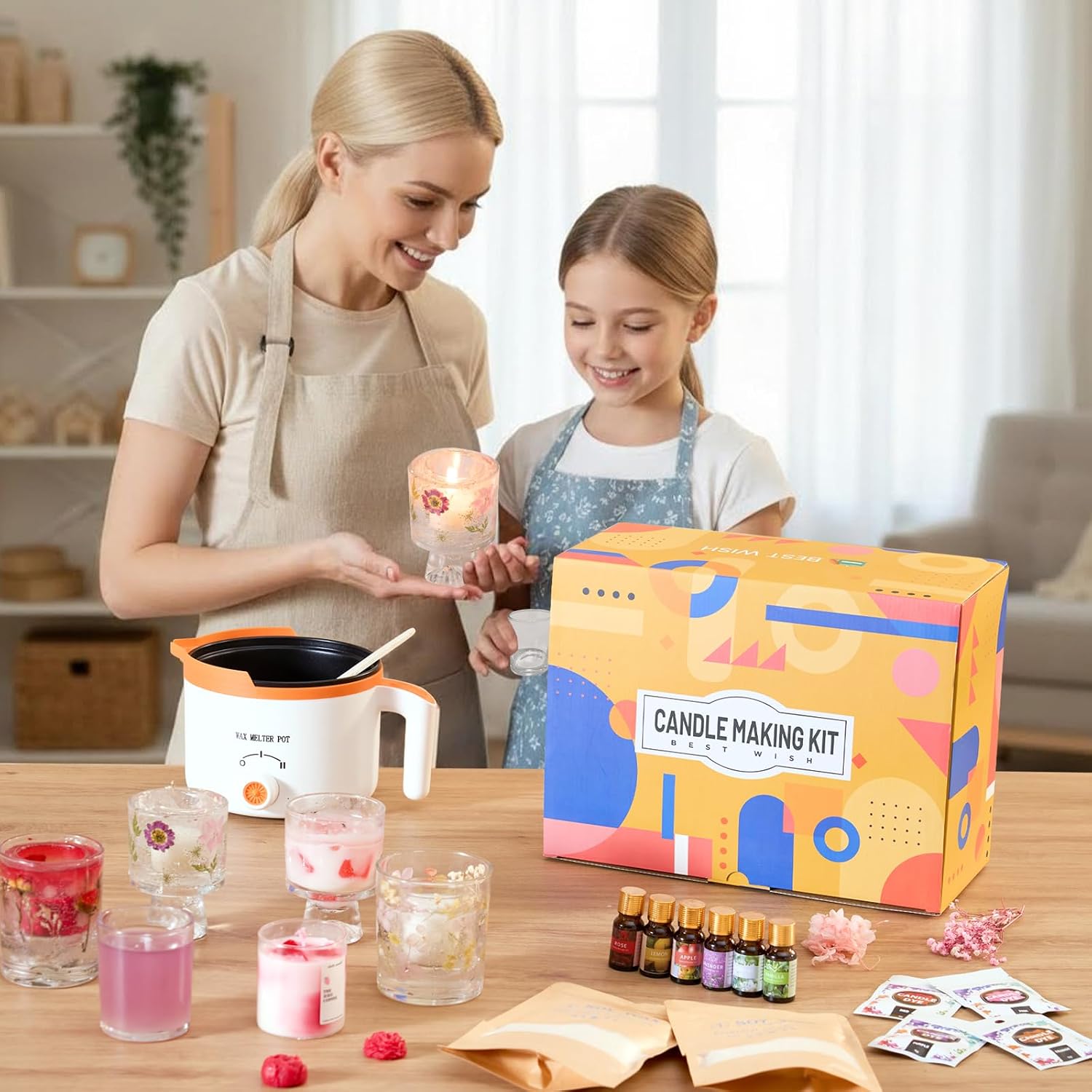 2-in-1大豆＆ゼリーワックスDIYキャンドル作成キット（ - Candle Making Fragrances のレビューと価格