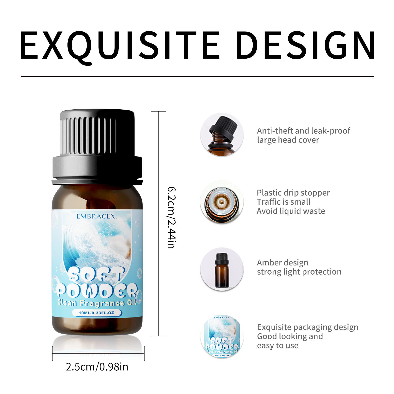 10ml ソフトパウダーエッセンシャルオイル バニラ・バイオ - Candle Making Fragrances のレビューと価格